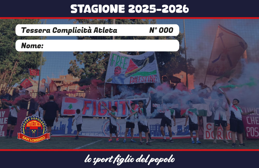 Tessera Complicità Atleta 2026/2026