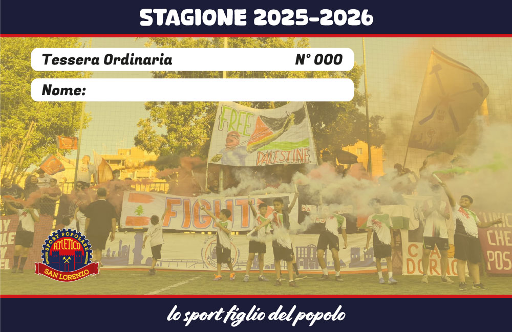 Tessera Socio Ordinario 2025/2026