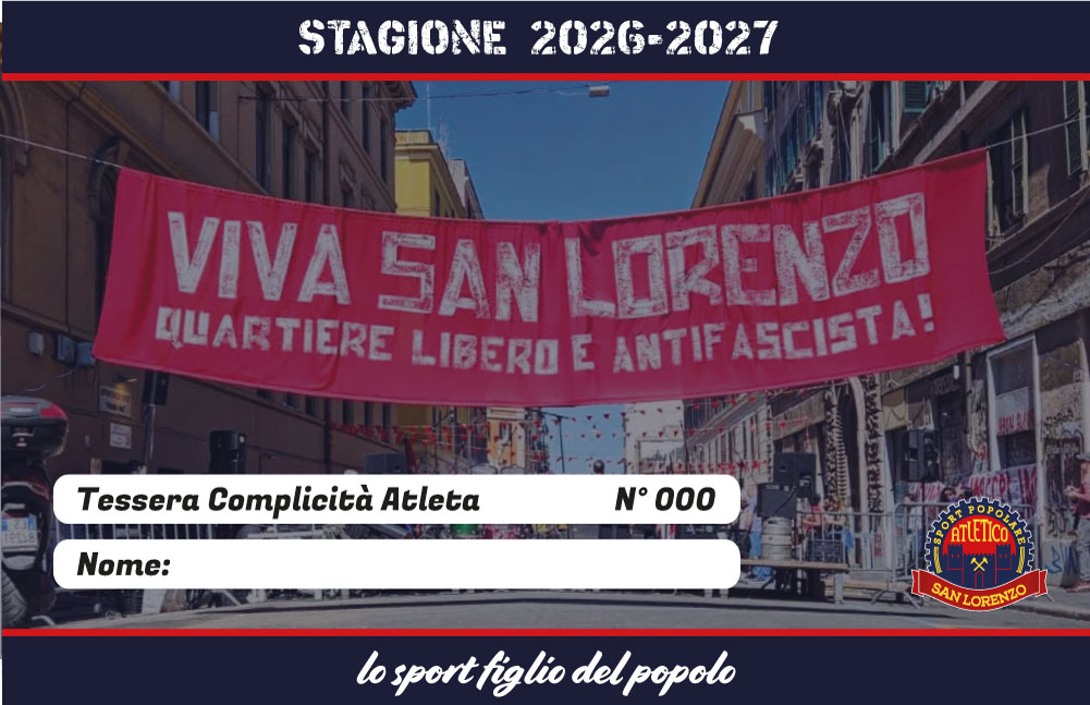 Tessera Complicità Atleta 2026/2027