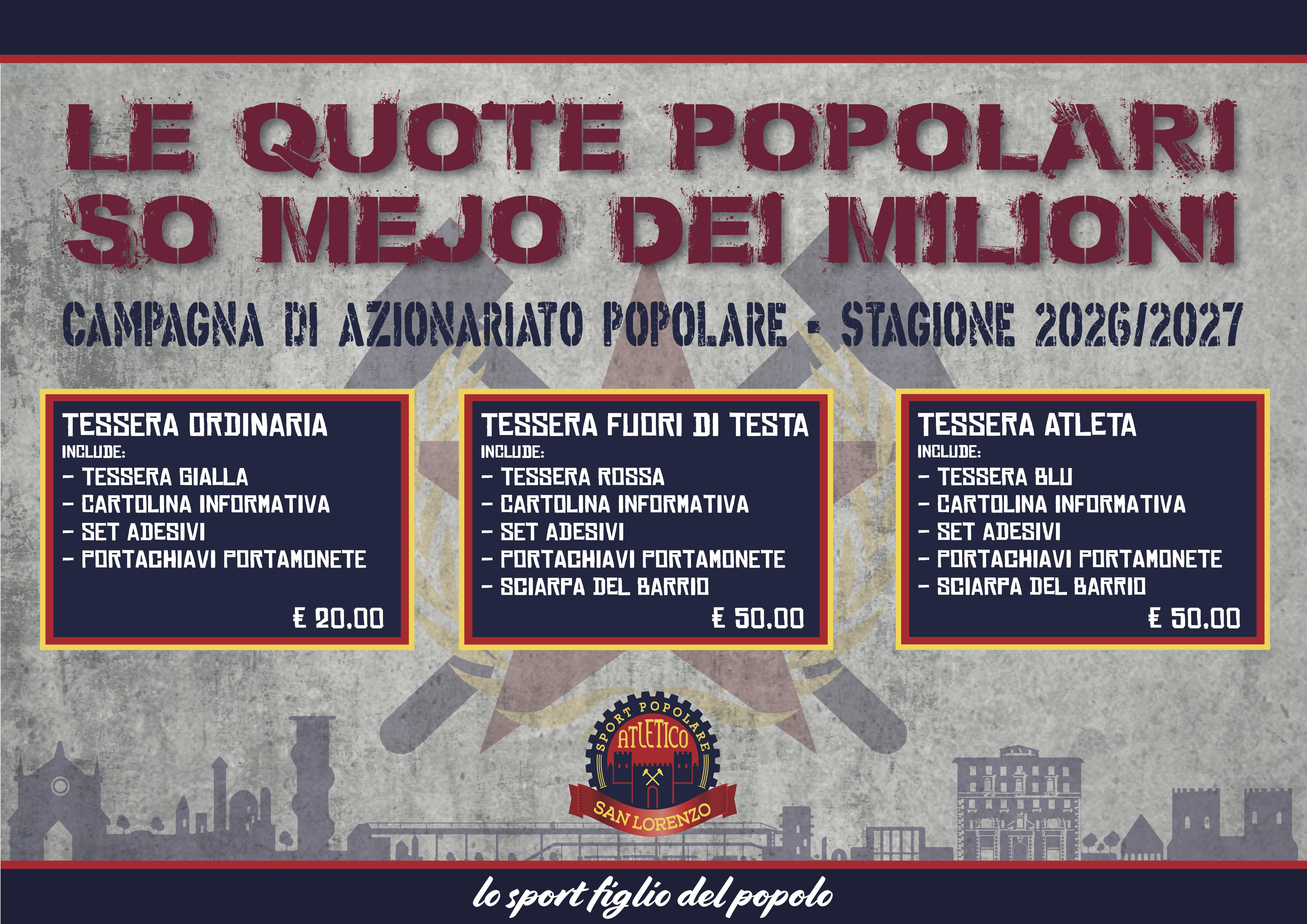 Le quote popolari so meglio dei milioni