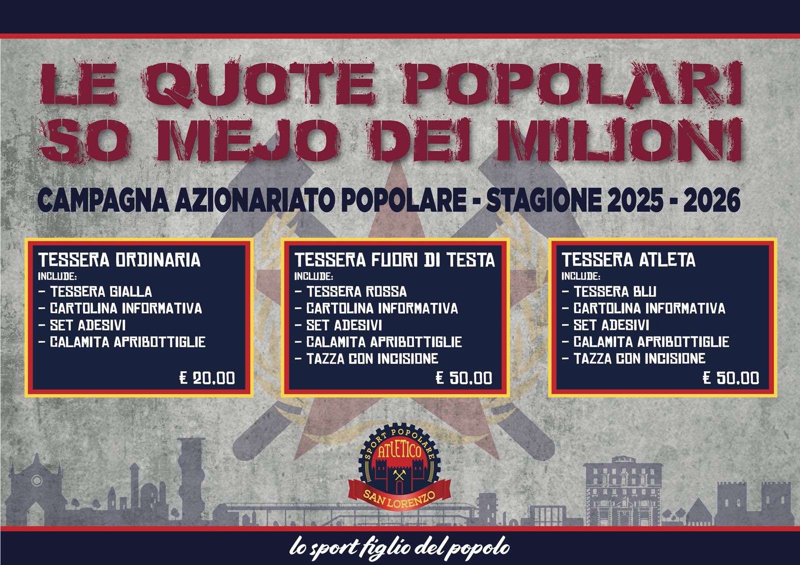 Le quote popolari so meglio dei milioni