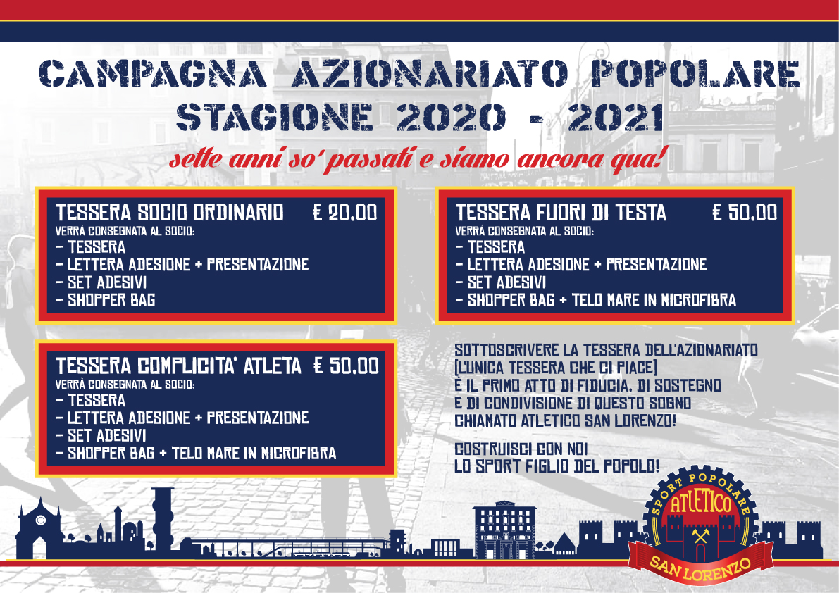 Banner tesseramento 2020 / 2021