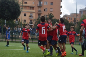 Buona la prima per i pulcini rossoblù: vittoria per 4-3 col Villa Flaminia