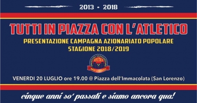 Festa atletica in piazza dell&#039;Immacolata: parte la nuova campagna di azionariato popolare