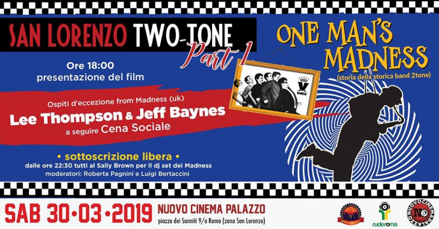 San Lorenzo TwoTone: serata di cinema e musica assieme ai Madness
