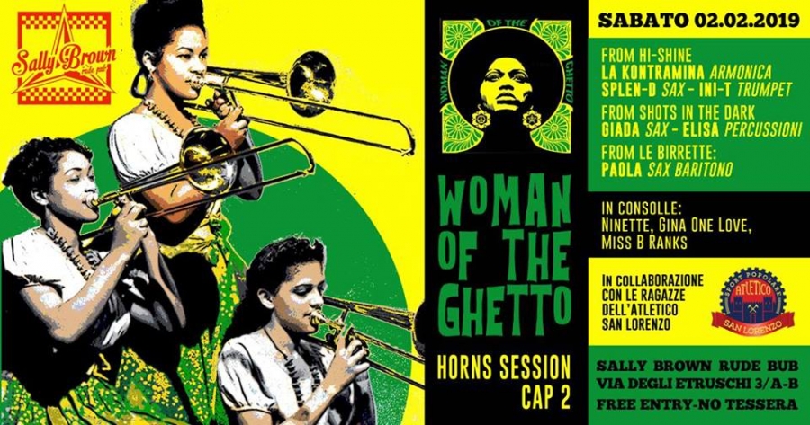 L&#039;Atletico San Lorenzo e Woman of the Ghetto al Sally Brown per &quot;Horns Session 2&quot;